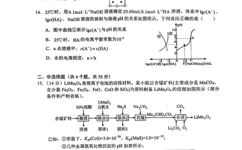 德宏州2026届高三年级开学定位监测化学_2025年9月_250923云南省德宏州2026届高三年级开学定位监测（全科）