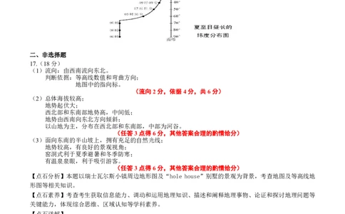 点石联考2025-2026学年度上学期高三年级9月份联合考试地理（B版）答案_2025年9月_250907点石联考2025-2026学年度上学期高三年级9月份联合考试（全科）