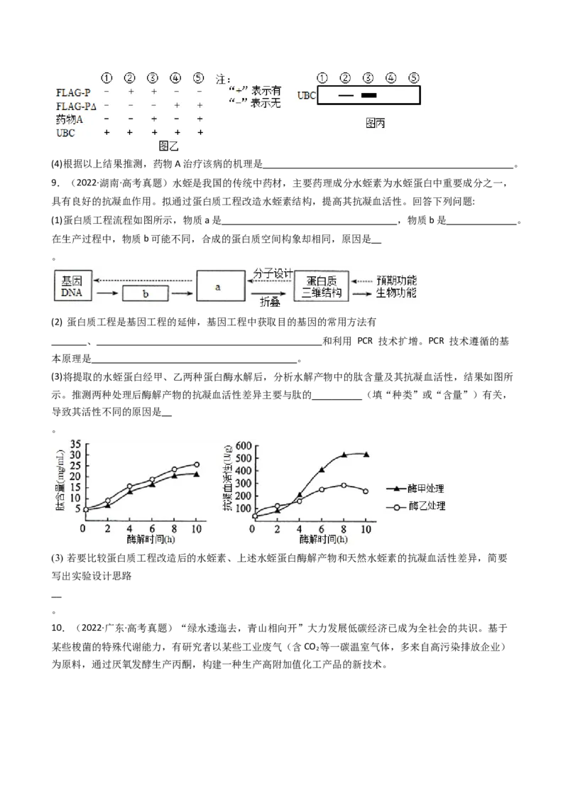 专题25基因工程（原卷卷）_近10年高考真题汇编（必刷）_十年（2014-2024）高考生物真题分项汇编（全国通用）_十年（2014-2023）高考生物真题分项汇编（全国通用）