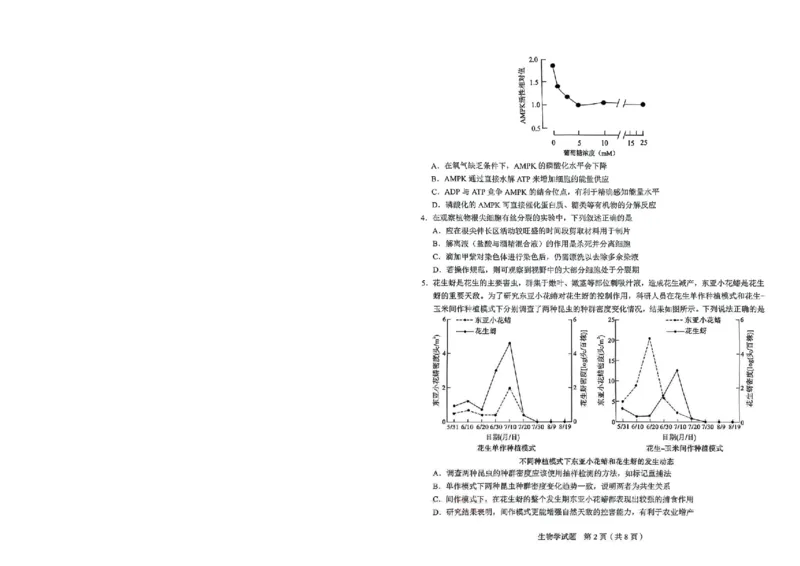 生物_2025年5月_250511合肥市2025届高三年级5月教学质量检测（合肥三模）（全科）_合肥市2025届高三年级5月教学质量检测（合肥三模）生物
