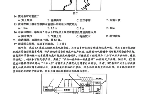 河北省2025届高三学生全过程纵向评价（四）地理（含答案）_2025年3月_250330河北省2025届高三学生全过程纵向评价（四）（全科）