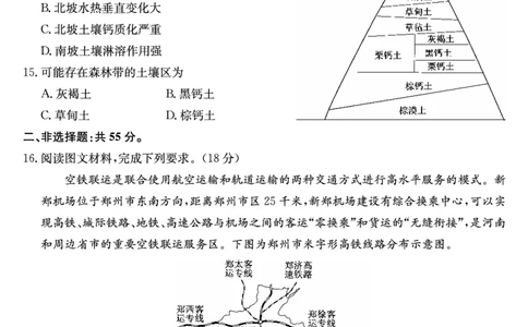 山西省三晋卓越联盟2025届高三上学期期末质量检测卷地理_2025年1月_250124山西省三晋卓越联盟2025届高三上学期期末质量检测卷（全）