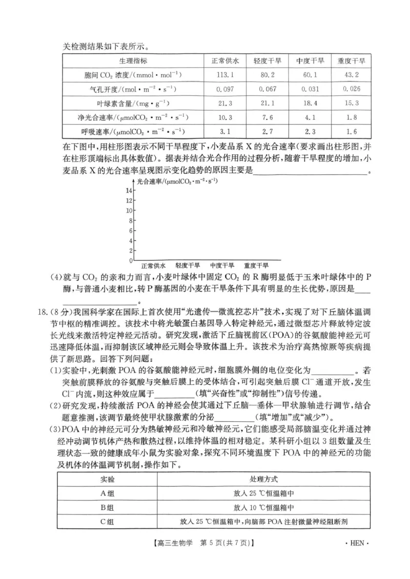 河南省创新发展联盟2025届高三下学期适应性考试生物试卷（图片版，含解析）_2025年5月_2505252025届河南省联盟高三下学期高考适应性考试（创新发展联盟三模）（全科）
