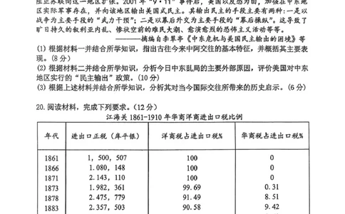 福建省福州第三中学2024-2025学年高三下学期第十四次质量检测历史试题（含答案）_2025年4月_250404福建省福州第三中学2024-2025学年高三下学期第十四次质量检测
