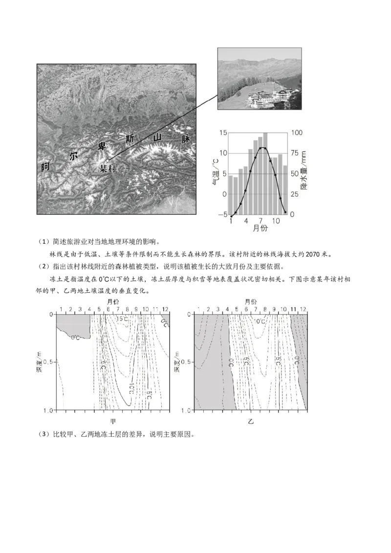专题07自然地理环境的整体性和差异性-十年（2014-2023）高考地理真题分项汇编（解析卷）_近10年高考真题汇编（必刷）_十年（2014-2024）高考地理真题分项汇编（全国通用）