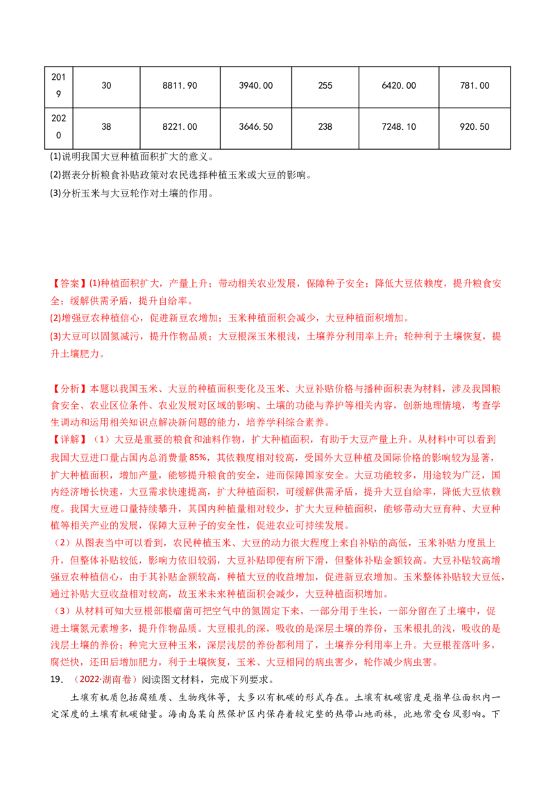 专题07自然地理环境的整体性和差异性-十年（2014-2023）高考地理真题分项汇编（解析卷）_近10年高考真题汇编（必刷）_十年（2014-2024）高考地理真题分项汇编（全国通用）