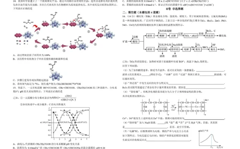 黑龙江省哈尔滨市第九中学校2024-2025学年高三下学期第二次模拟考试化学+答案_2025年4月_250404哈尔滨市第九中学校2025届高三下学期第二次模拟考试（全科）