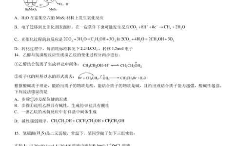浙江省宁波镇海中学2025届高三1月首考模拟最后一卷化学试卷_2025年1月_250102浙江省宁波镇海中学2025届高三1月首考模拟最后一卷