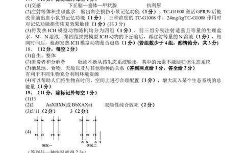 生物答案_2025年3月_250313四川省射洪中学2025届高三下学期3月二模_四川省射洪中学2025届高三下学期3月二模试题生物Word版含答案