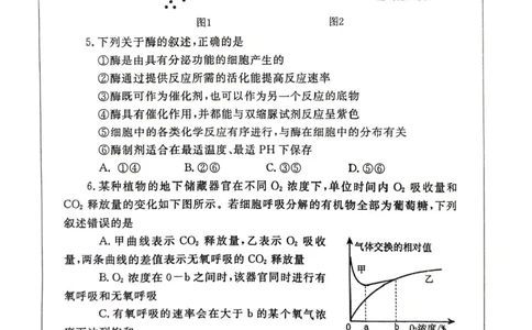 河南省郑州市2025届高三第一次质量预测生物试题+答案_2025年1月_250119河南省郑州市2025届高三第一次质量预测试卷（全科）