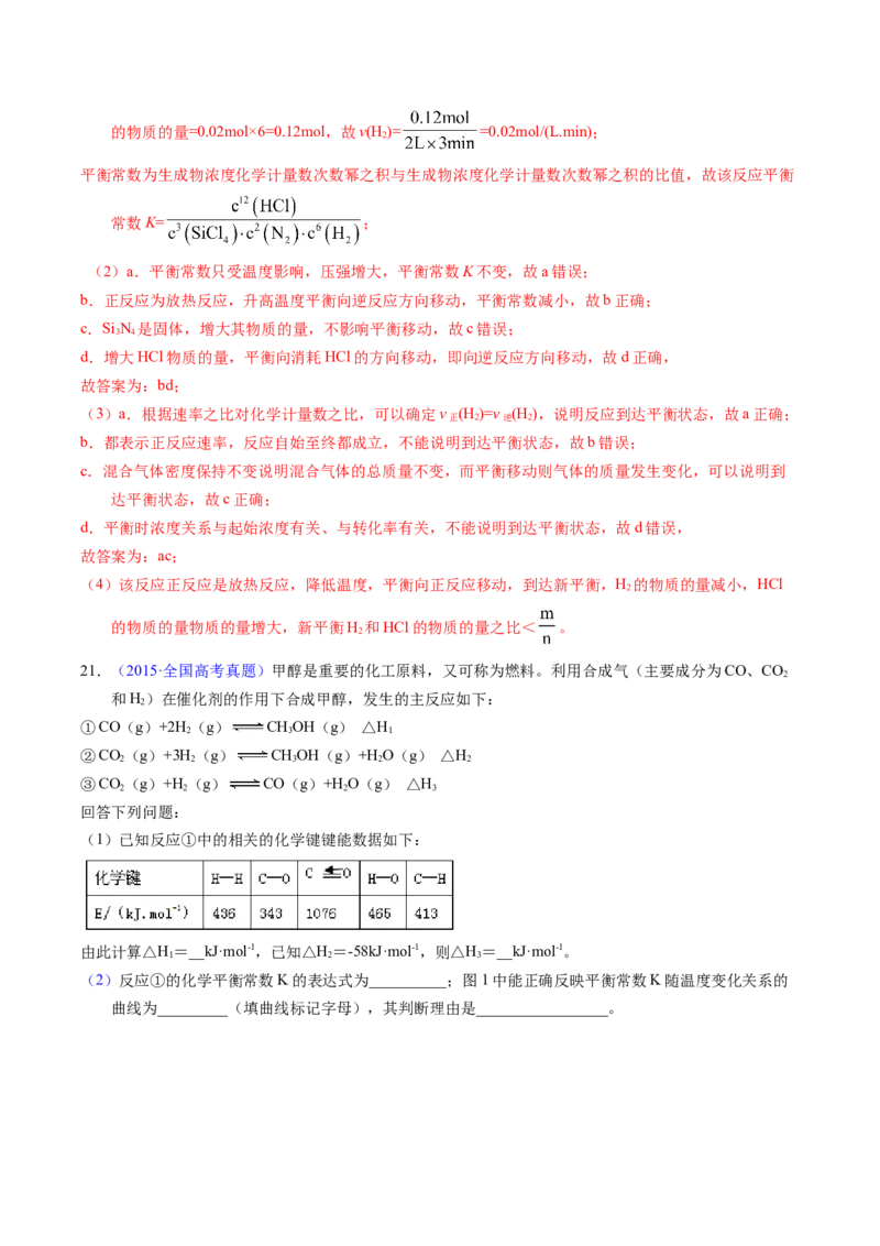 专题57化学反应速率与平衡综合问题（解析卷）_近10年高考真题汇编（必刷）_十年（2014-2024）高考化学真题分项汇编（全国通用）_十年（2014-2023）高考化学真题分项汇编（全国通用）