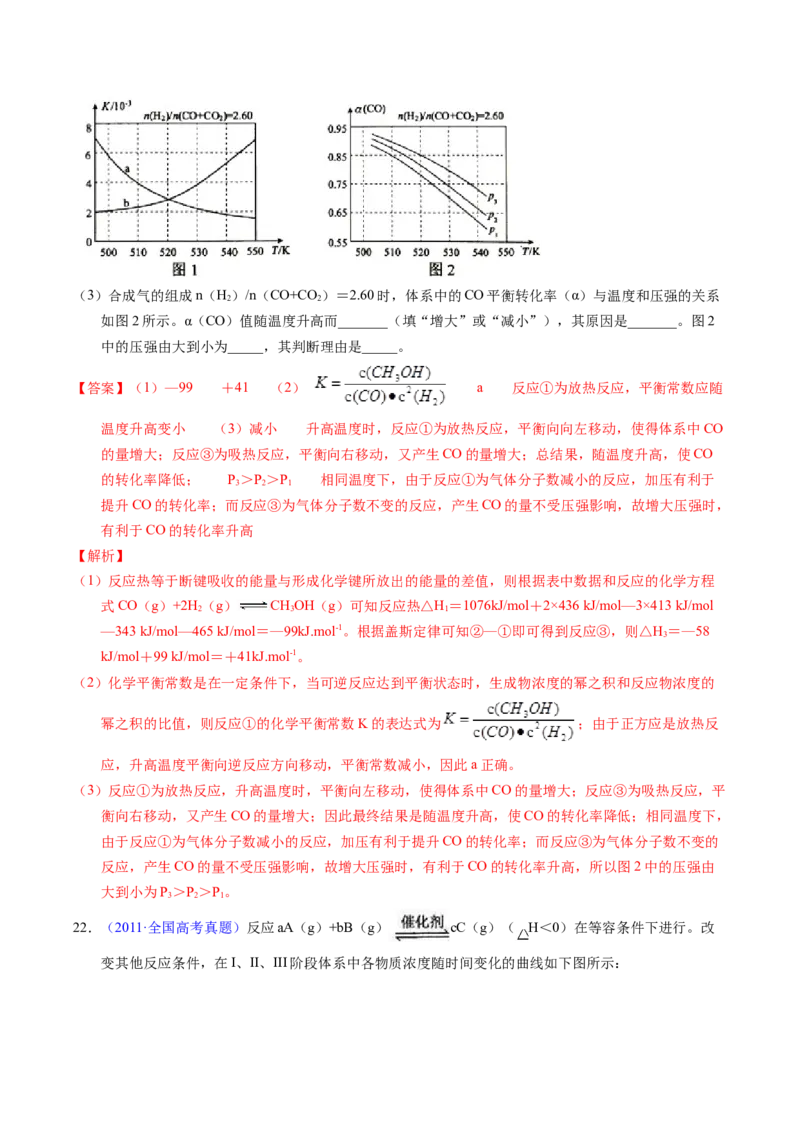 专题57化学反应速率与平衡综合问题（解析卷）_近10年高考真题汇编（必刷）_十年（2014-2024）高考化学真题分项汇编（全国通用）_十年（2014-2023）高考化学真题分项汇编（全国通用）