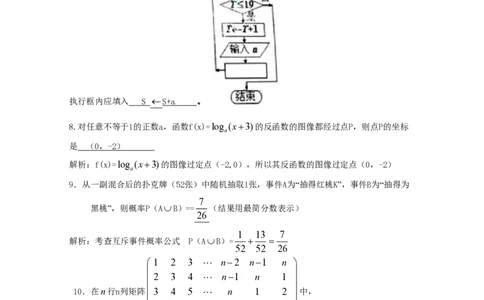 2010年高考数学试卷（理）（上海）（解析卷）_数学历年高考真题_新&middot;PDF版2008-2025&middot;高考数学真题_数学（按省份分类）2008-2025_2008-2025&middot;（上海）数学高考真题