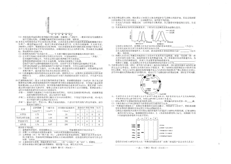 江西省南昌市高三2025届高三第二次模拟考试生物_2025年4月_250411江西省南昌市高三2025届高三第二次模拟考试（南昌二模）（全科）