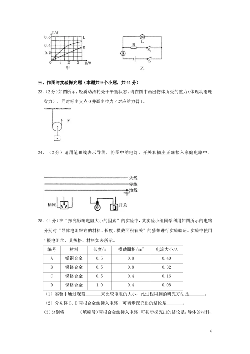 黑龙江省绥化市2019年中考物理真题试题（含解析）_中考真题_4.物理中考真题2015-2024年_2019年中考物理真题175份