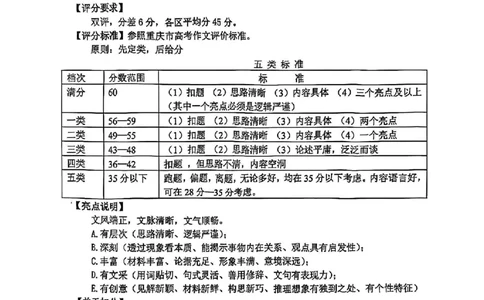 重庆市2025届学业质量调研抽测（第二次）语文答案_2025年4月_250421重庆市高2025届学业质量调研抽测（第二次）（主城五区二诊）（全科）