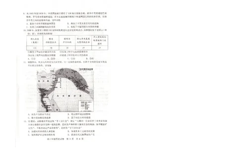 武昌区2025届高三年级上学期期末质量检测历史_2025年1月_250118湖北省武汉市武昌区2025届高三年级上学期期末质量检测（全科）_武昌区2025届高三年级上学期期末质量检测历史