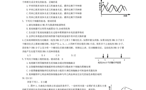 2008年高考生物试卷（浙江）（空白卷）_生物历年高考真题_新&middot;PDF版2008-2025&middot;高考生物真题_生物（按试卷类型分类）2008-2025_自主命题卷&middot;生物（2008-2025）_浙江自主命题&middot;生物（2008-2025）
