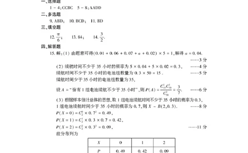 数学_2025年3月_250312河南省豫西北教研联盟（洛平许济）2024-2025学年高三下学期第二次质量检测（全科）