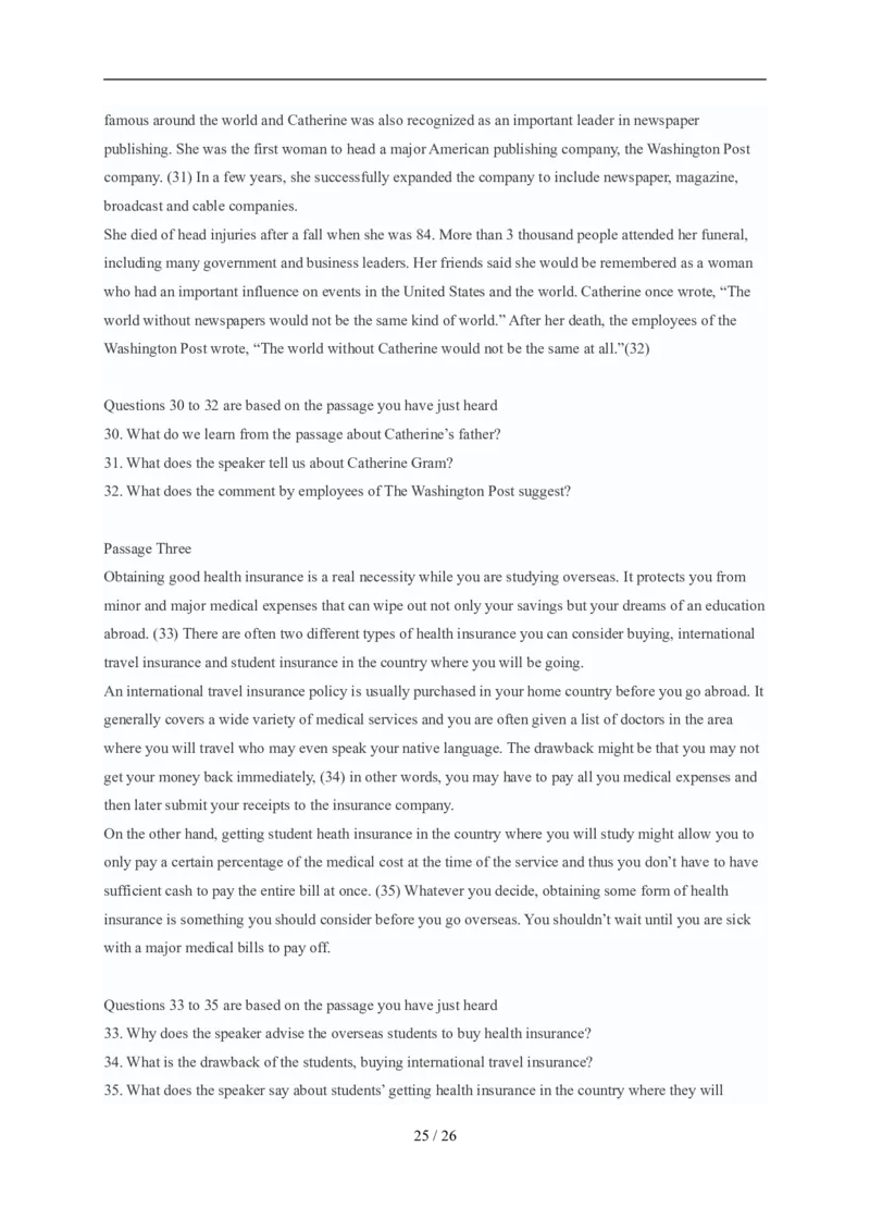 2007年12月英语四级真题及答案_英语四六级整合_英语四六级真题版本二此版为主此文件夹会持续更新_四级真题_1.四级真题+答案解析+听力音频(1989-2025)_1989-2013年赠品，四级14年改版