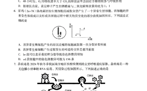 四川省巴中市普通高中2022级&ldquo;一诊&rdquo;考试生物_2025年2月_250221四川省巴中市普通高中2024-2025学年高三下学期一诊考试（全科）