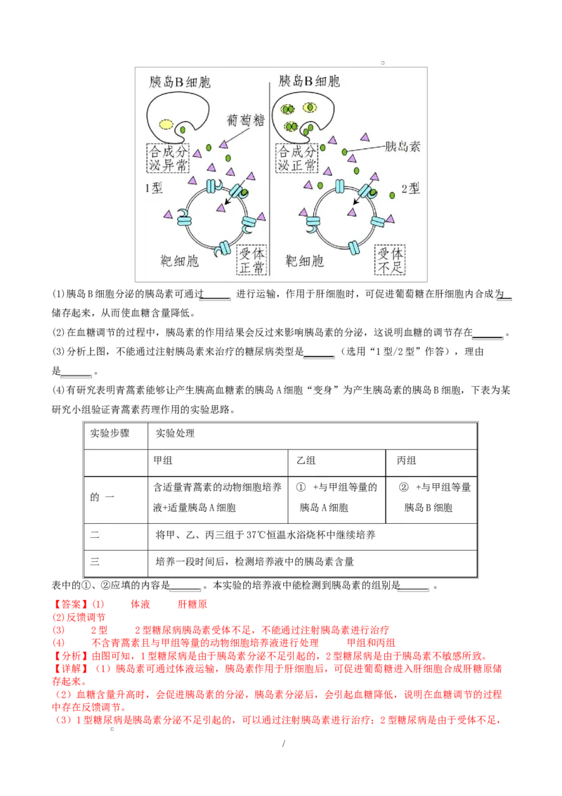 高二生物上学期第一次月考（江苏专用）高二生物第一次月考卷（全解全析）（人教版2019）_1多考区联考试卷_2510142025-2026学年高二生物上学期第一次月考试题