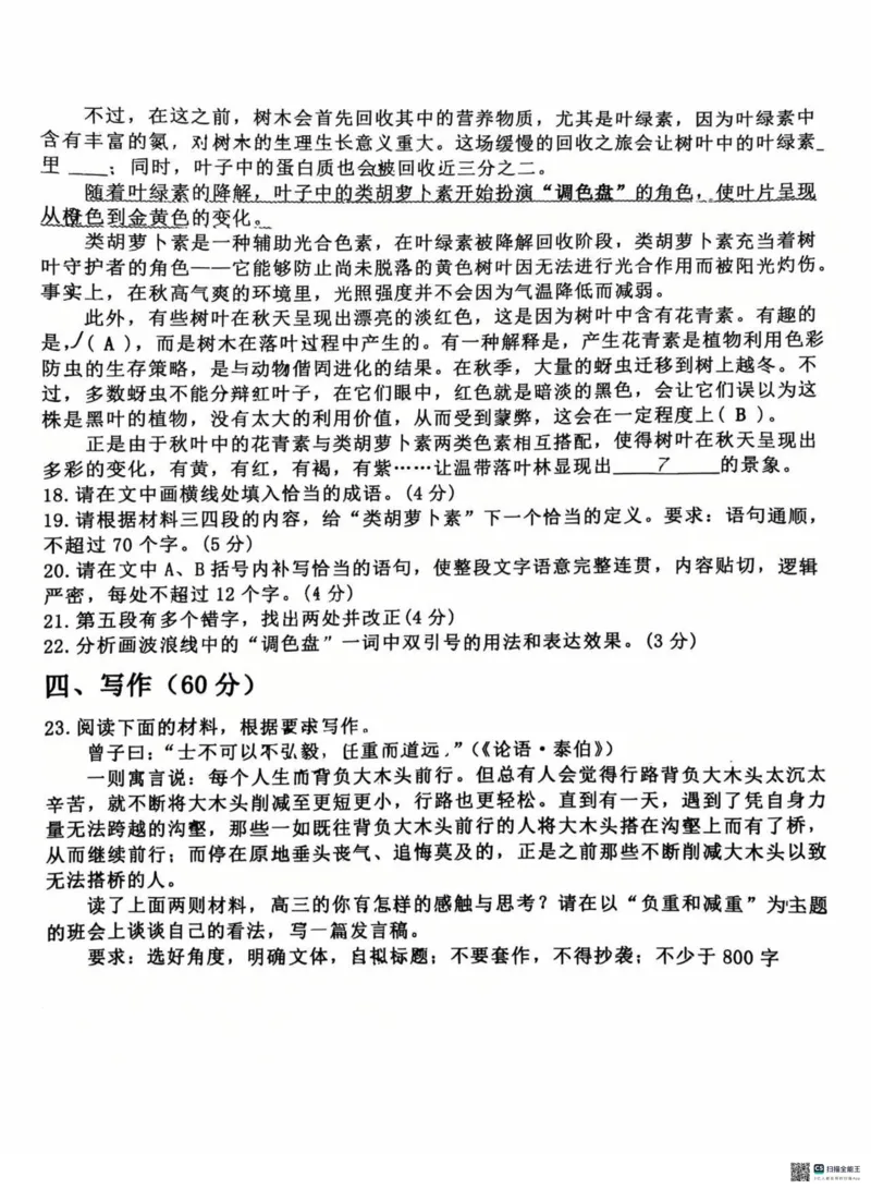 语文试卷2025齐齐哈尔高三一模_2025年3月_2503032025届黑龙江省齐齐哈尔市高三下学期一模_2025届黑龙江省齐齐哈尔市高三下学期一模语文