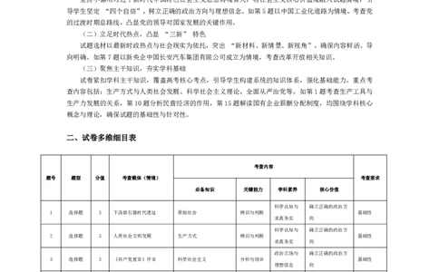 思想政治-安徽高三年级十月调研考试命题报告_2025年10月_251018安徽天一大联考豫皖联考2026届高三上学期十月调研考试（全科）_安徽高三年级十月调研考试答案