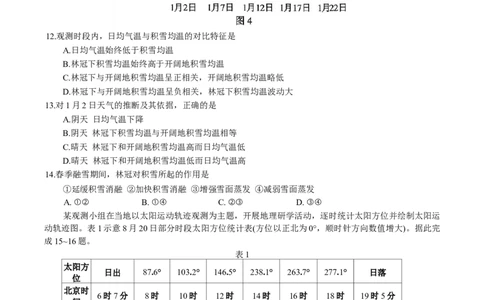 湖南省永州市2025-2026学年高考第一次模拟考试地理试卷（含答案）_2025年9月_250920湖南省永州市2026届高三上学期第一次模拟考试（全科）