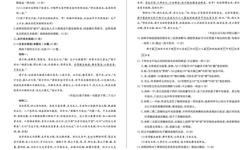语文dz_2025年2月_250210山东省德州市2024-2025学年高三下学期2月开学考试（全科）_山东省德州市2024-2025学年高三下学期2月开学考试语文