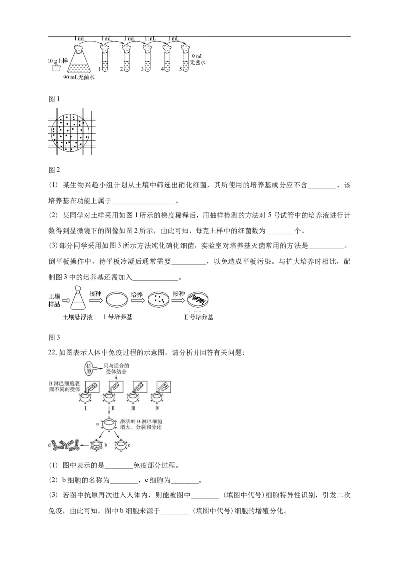 清远一中2025-2026学年度高三上学期期末考试生物试卷_2025年10月_251031广东省清远市第一中学2025-2026学年高三上学期10月期中