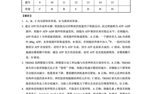 重庆市第八中学2025届高三3月适应性月考卷（六）生物答案_2025年3月_250323重庆市第八中学2025届高三3月适应性月考卷（六）（全科）
