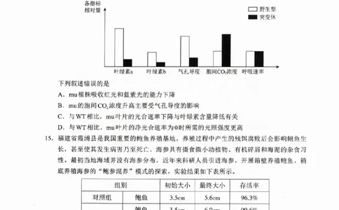 生物试卷_2025年4月_250411福建省九市联考2024~2025学年高三年级第三次质量检测（全科）_福建省九市联考2024~2025学年高三年级第三次质量检测生物