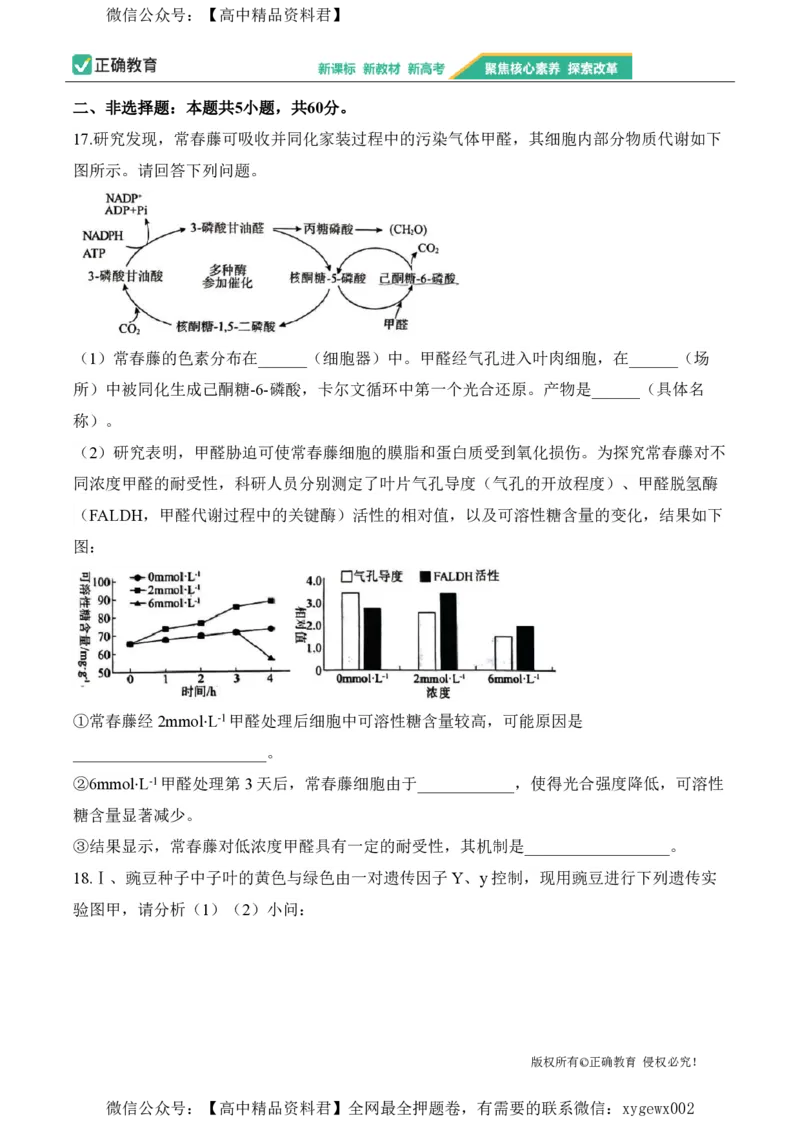 2024届明日之星高考生物精英模拟卷福建版_2024高考押题卷_72024正确教育全系列_2024明日之星全系列_（新高考）2024《明日之星&middot;高考精英模拟卷》（九科全）各一套