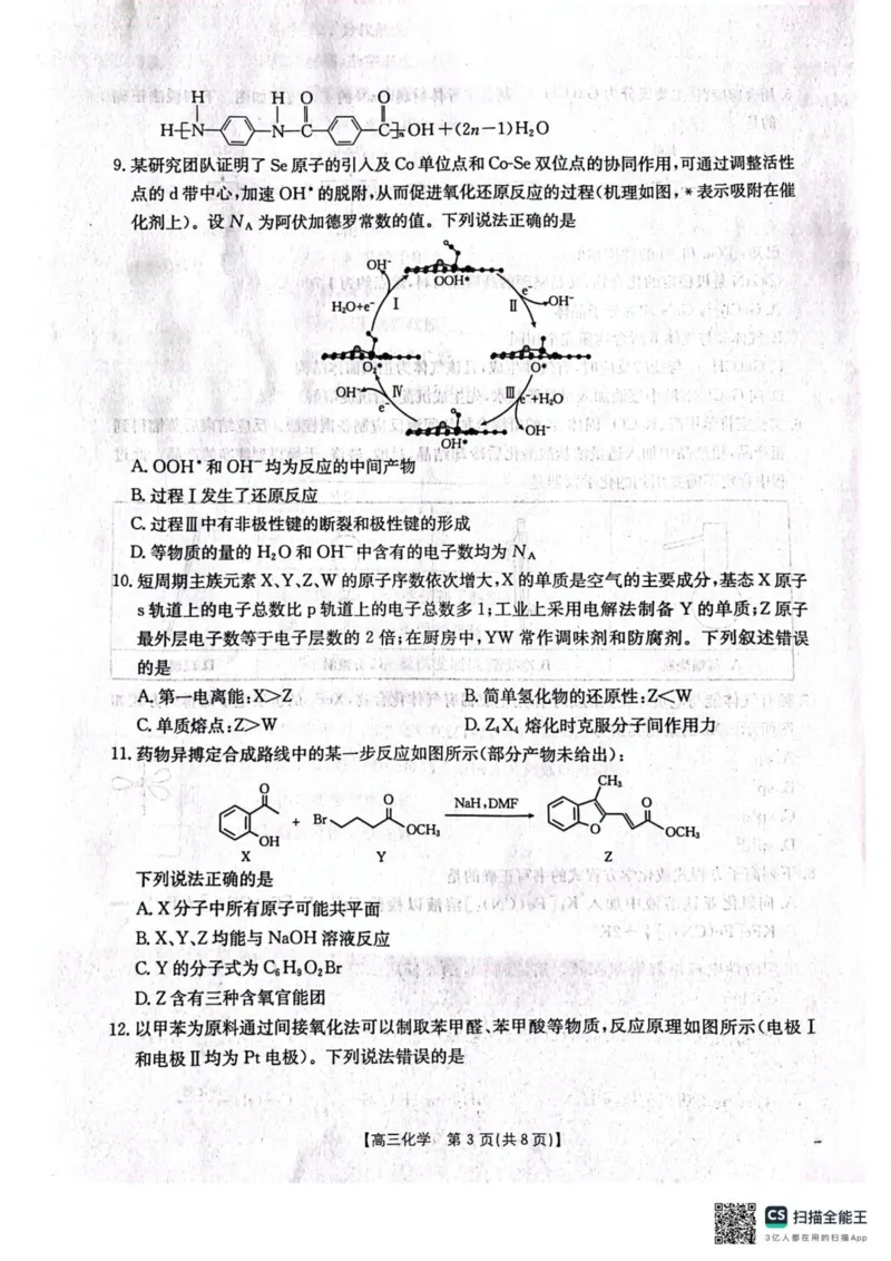 辽宁省辽阳市2025届高三下学期第一次模拟考试（辽阳一模）化学+答案_2025年3月_250318辽宁省辽阳市2025届高三下学期第一次模拟考试（辽阳一模）