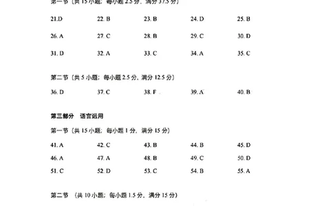英语试卷答案_2025年4月_250424广东省广州市普通高中毕业班2025年综合测试(二)（全科）_广东省广州市2025届普通高中毕业班综合测试（二）英语