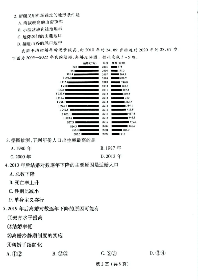 地理_2025年3月_250303衡水金卷先享调研2025年普通高等学校招生全国统一考试模拟试题（一）_衡水金卷先享调研2025年普通高等学校招生全国统一考试模拟试题（一）地理