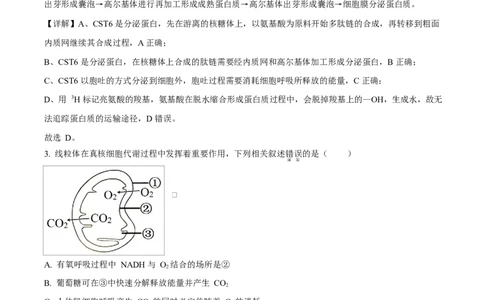 福建省厦门双十中学2026届高三（上）第一次月考+生物答案_2025年10月_251020福建省厦门双十中学2026届高三（上）第一次月考（全科）