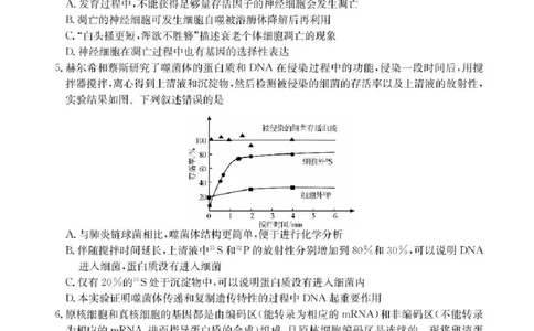 广东省2025届高三下学期&ldquo;百日冲刺&rdquo;联合学业质量监测生物试题+答案_2025年2月_250222广东省2025届高三下学期&ldquo;百日冲刺&rdquo;联合学业质量监测（全科）