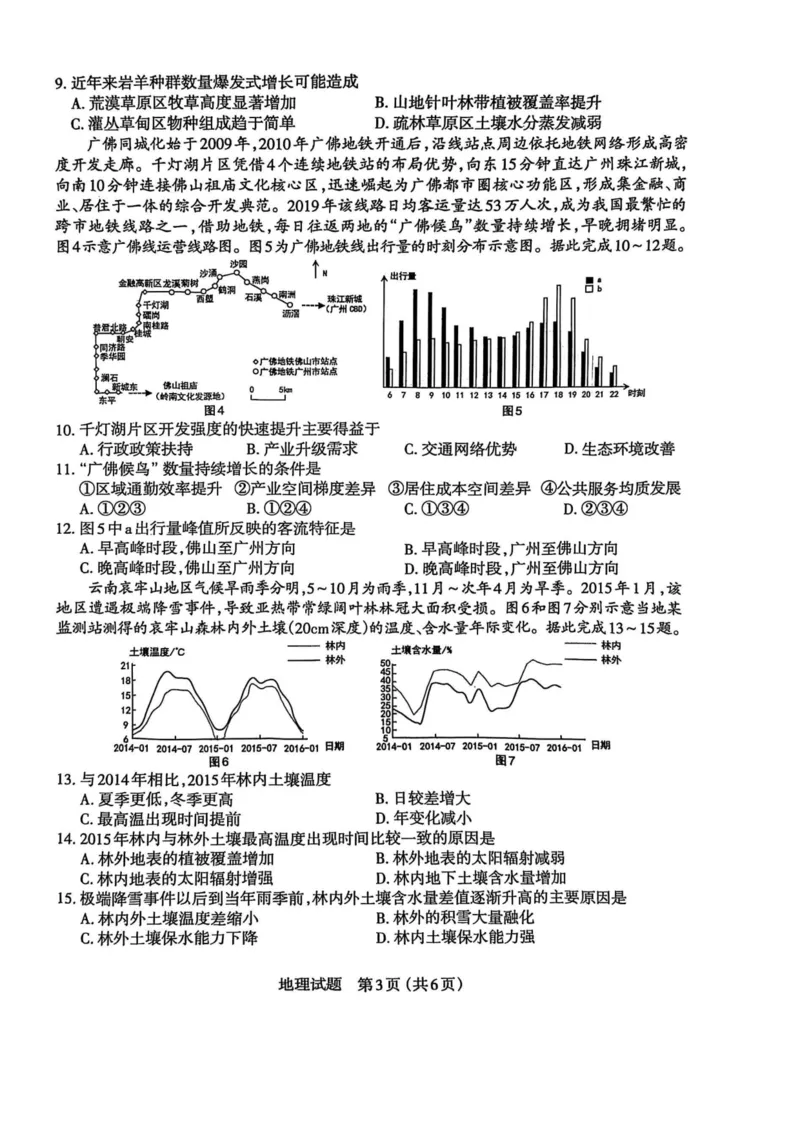 山西省太原市2025年高三年级模拟考试（二）地理_2025年4月_250426山西省太原市2025年高三年级模拟考试（二）（太原二模）（全科）_山西省太原市2025年高三年级模拟考试（二）地理