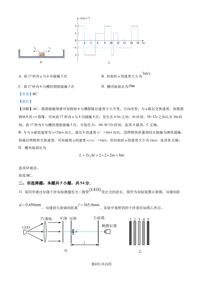 精品解析：云南省2025年普通高校招生适应性测试物理试卷（八省联考云南物理卷）（解析版）_2025年1月_❤2025年高考综合改革适应性演练（八省联考）(1)