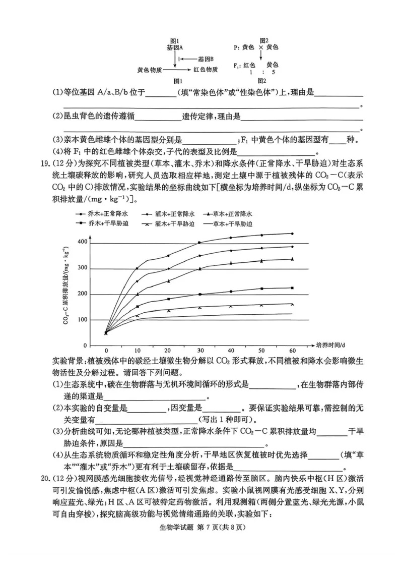 炎德&middot;英才&middot;名校联考联合体2026届高三第一次联考生物_2025年8月_250828湖南省炎德&middot;英才&middot;名校联考联合体2026届高三第一次联考（暨入学检测）（全科）