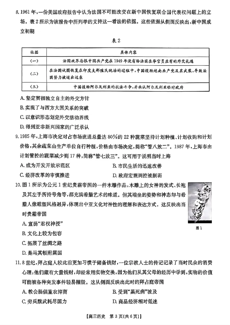 历史金太阳&middot;安徽省皖西南高中振兴发展联盟高三起点考试（26-04C）_2025年8月_250831金太阳&middot;安徽省皖西南高中振兴发展联盟高三起点考试（26-04C）（全科）