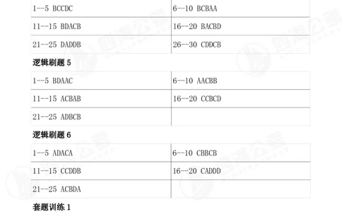 四海26海海刷判断推理题本-答案汇总(最新版）_2026考公资料_（01）花生十三_04刷题班2026年省考四海行测2000题海海刷(1)_02.判断推理刷题_答案