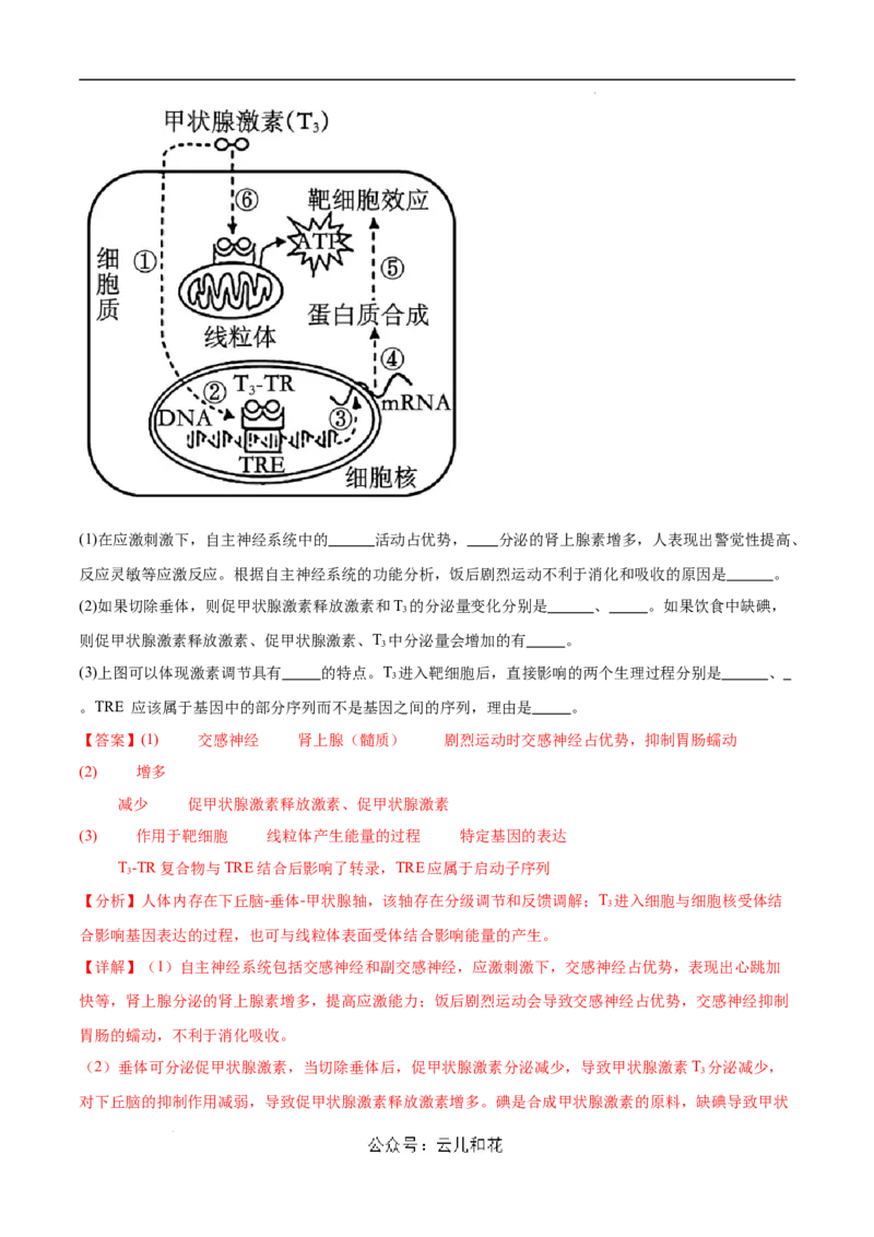 高二生物第一次月考卷（新八省通用）（全解全析）(1)_1多考区联考_0920（新八省专用）黄金卷：2024-2025学年高二上学期第一次月考（含答题卡word解析版）