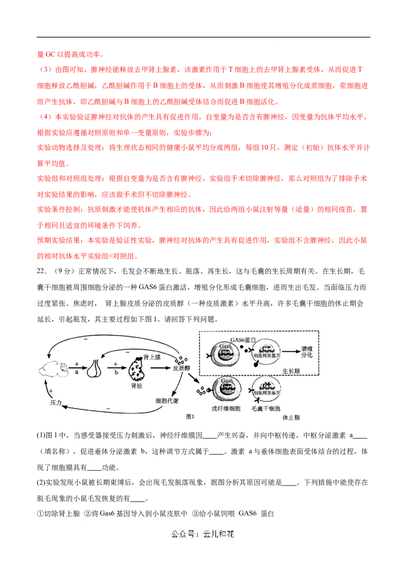 高二生物第一次月考卷（新八省通用）（全解全析）(1)_1多考区联考_0920（新八省专用）黄金卷：2024-2025学年高二上学期第一次月考（含答题卡word解析版）