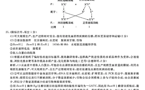 生物答案｜26届强基联盟国庆返校考_2025年10月_251012浙江省强基联盟2025-2026学年高三上学期10月联考（全科）_浙江省强基联盟2025-2026学年高三上学期10月联考生物试题（含答案）
