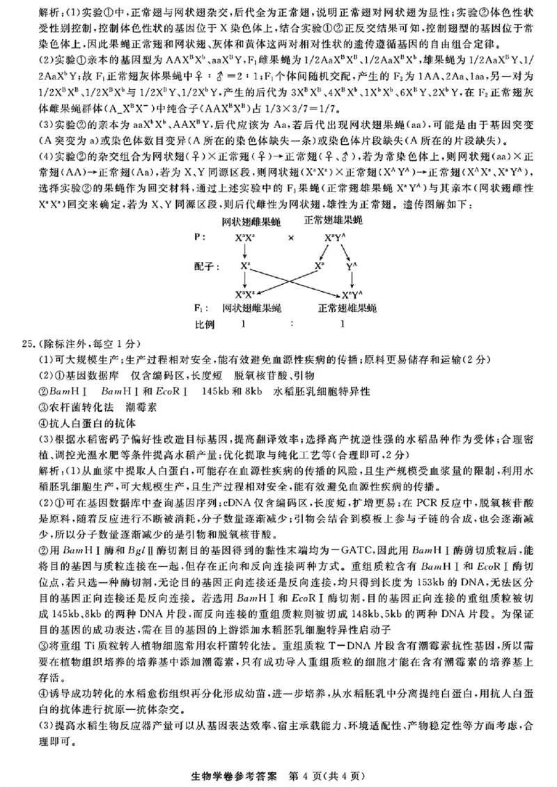 生物答案｜26届强基联盟国庆返校考_2025年10月_251012浙江省强基联盟2025-2026学年高三上学期10月联考（全科）_浙江省强基联盟2025-2026学年高三上学期10月联考生物试题（含答案）