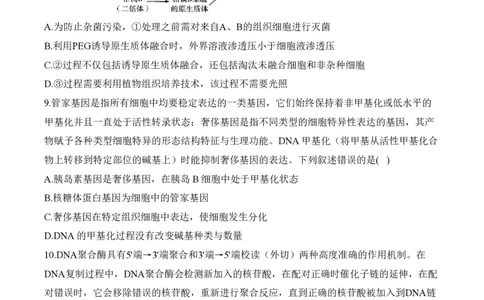 2024届明日之星高考生物精英模拟卷浙江版_2024高考押题卷_72024正确教育全系列_2024明日之星全系列_（新高考）2024《明日之星&middot;高考精英模拟卷》（九科全）各一套