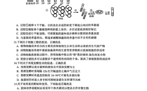 江苏省镇江市2024-2025学年高三下学期开学考试生物试题_2025年2月_250225江苏省镇江市2024-2025学年高三下学期期初质量监测_江苏省镇江市2024-2025学年高三下学期期初质量监测生物学